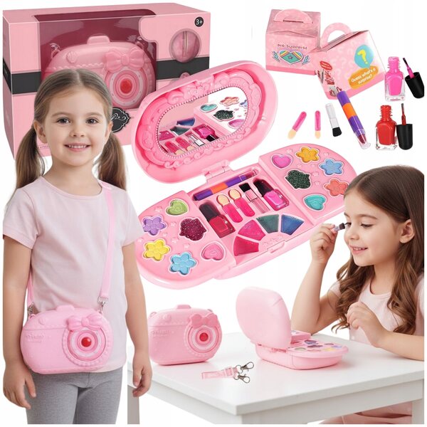 Mini beauty case con set di trucchi per una piccola signora dai 3 anni