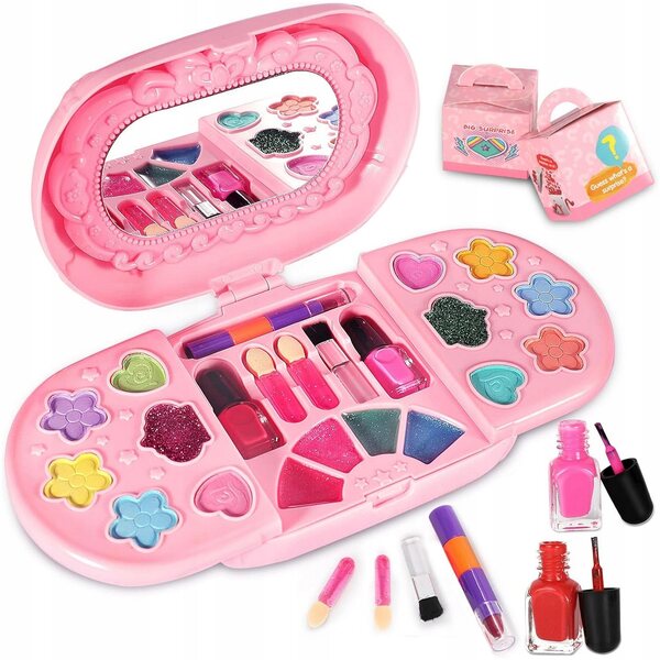 Mini beauty case con set di trucchi per una piccola signora dai 3 anni