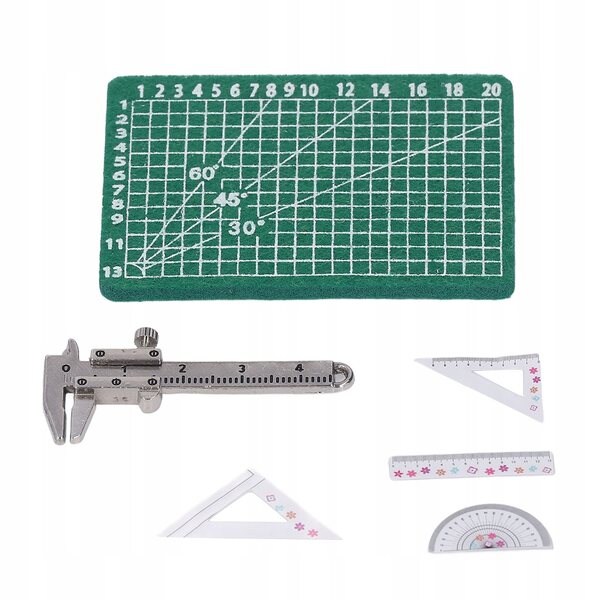 Miniatuure strumenta di misura scala 1:12 per dollhouse con accessori inclusi