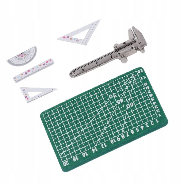Miniatuure strumenta di misura scala 1:12 per dollhouse con accessori inclusi