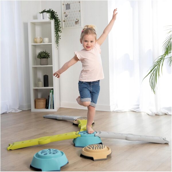 Modularer Balance-Tor für Kinder mit rutschfester Oberfläche und sicheren Fußstützen