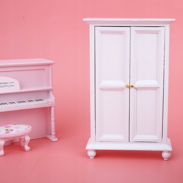 Mini cassetto vintage in legno 1:12 per casa delle bambole, dettagli raffinati