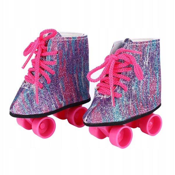Scarpe con rotelle per bambole 18 pollici accessorio moda alta qualità