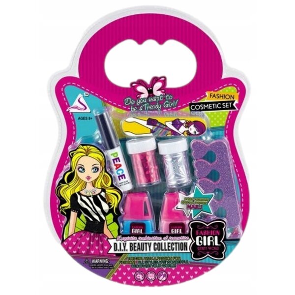 Modisches Maniküre-Set für Puppen mit komplettem Zubehör in Box