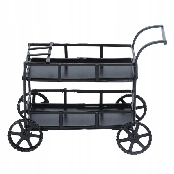 Miniature carrello da cucina 1:12 in metallo per casa delle bambole e decorazioni
