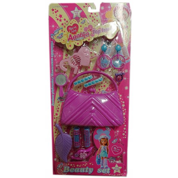 Agatka TOP trendiges Beauty-Set mit Handtasche und Clips für Mädchen ab 3 Jahren