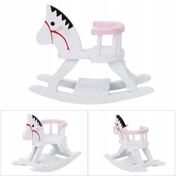 Miniaturowe drewniane krzesło dla koni Hobbyhorse Model mebli dla Z1