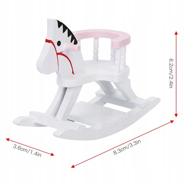 Miniaturowe drewniane krzesło dla koni Hobbyhorse Model mebli dla Z1