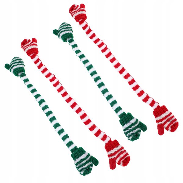 4 Strickhandschuhe für BJD-Puppen und Plüschtiere – weiche und farbenfrohe Weihnachtsaccessoires