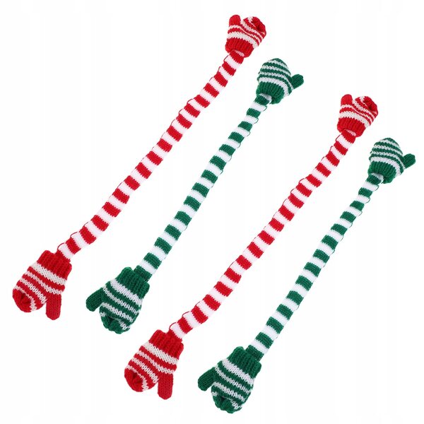 4 Strickhandschuhe für BJD-Puppen und Plüschtiere – weiche und farbenfrohe Weihnachtsaccessoires