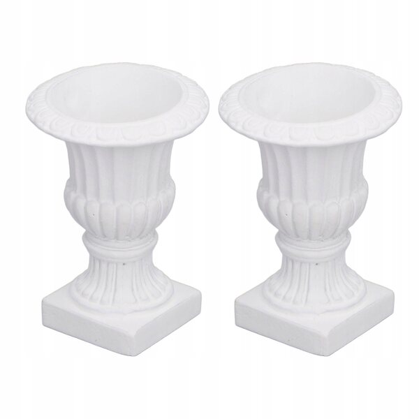 Set 2 Mini Pianteere Colonne Romane in Scala 1:12 per Giardino delle Bambole