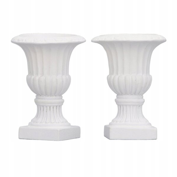 Set 2 Mini Pianteere Colonne Romane in Scala 1:12 per Giardino delle Bambole