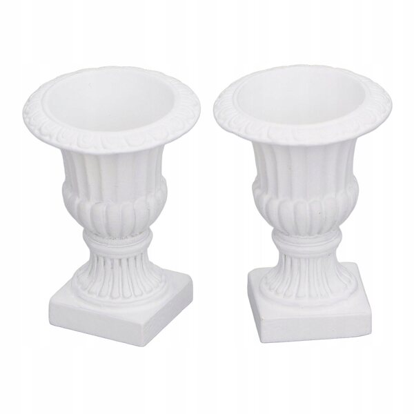 Set 2 Mini Pianteere Colonne Romane in Scala 1:12 per Giardino delle Bambole