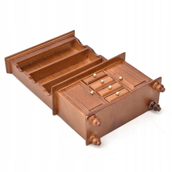 Mini mobili scala 1:12 in legno tre strati per casa delle bambole, elegante e realistico