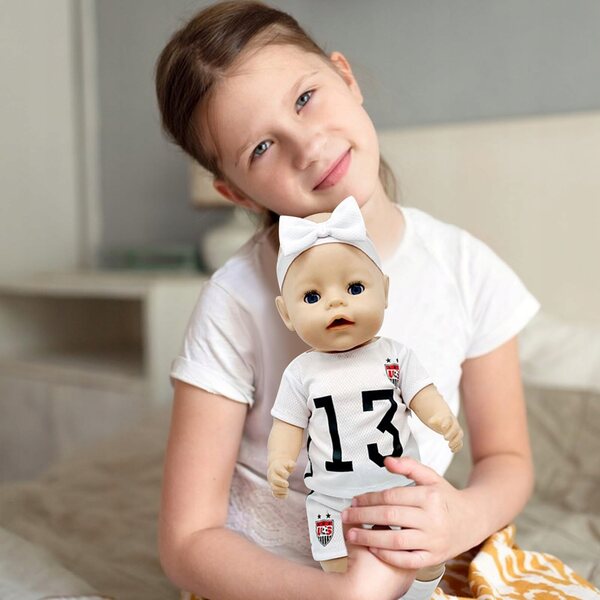 Kleidungsset mit Hut für 35–43 cm große Puppen, Modeaccessoires für Kinder