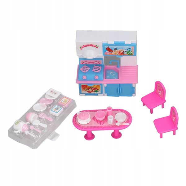 Mini-Kunststoff-Tisch, Lernspielzeug, Küchenset für Kinder