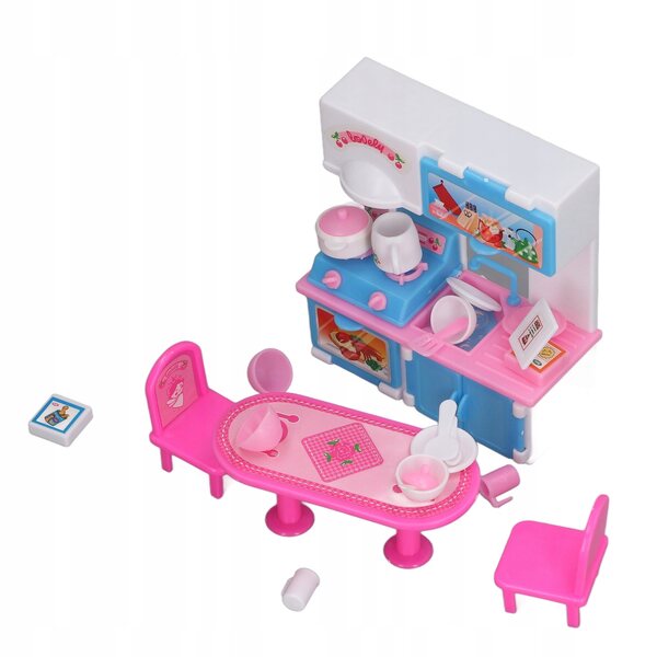 Mini-Kunststoff-Tisch, Lernspielzeug, Küchenset für Kinder