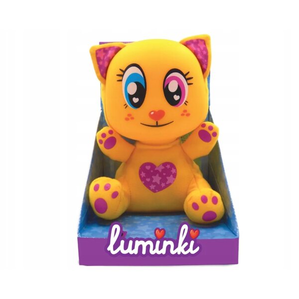 LUMINEK ŚWIECĄCY PRZYJACIEL KOTKA ZWIERZAK KOTEK KICIUŚ ŻÓŁTY SŁODKI