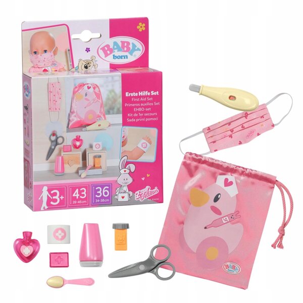 Erste-Hilfe-Set für Puppen 36-43 cm Zapf Creation Pink
