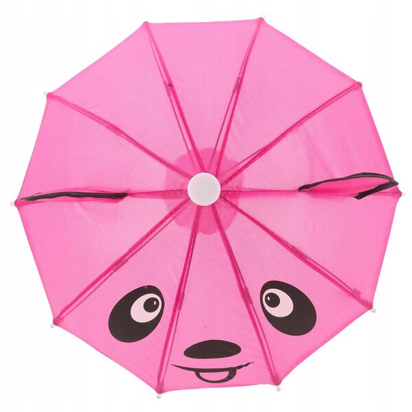 Mini parasole rosa in metallo per casa delle bambole, accessorio realistico
