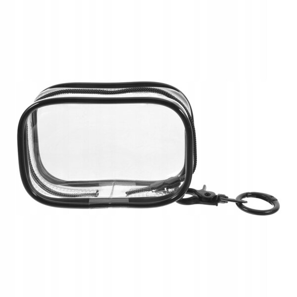 Organizer Nero in PVC con Chiusura a Zip per Collezioni Miniature 16x6,5x4 cm