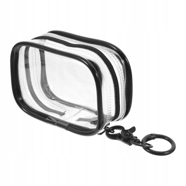 Organizer Nero in PVC con Chiusura a Zip per Collezioni Miniature 16x6,5x4 cm