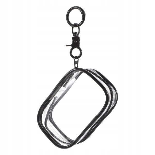 Organizer Nero in PVC con Chiusura a Zip per Collezioni Miniature 16x6,5x4 cm