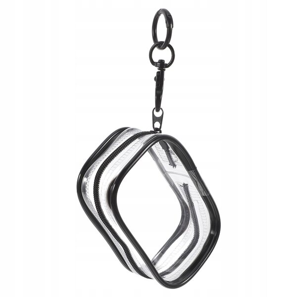 Organizer Nero in PVC con Chiusura a Zip per Collezioni Miniature 16x6,5x4 cm
