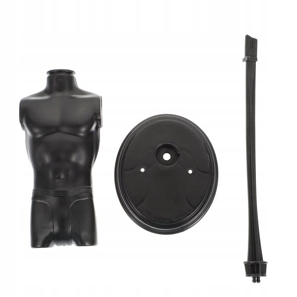 Set 3 espositori abbigliamento per bambole in plastica nera 29 cm