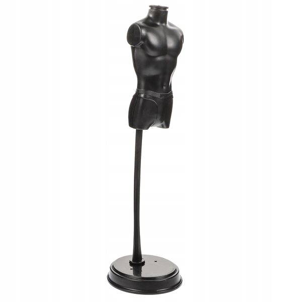 Set 3 espositori abbigliamento per bambole in plastica nera 29 cm
