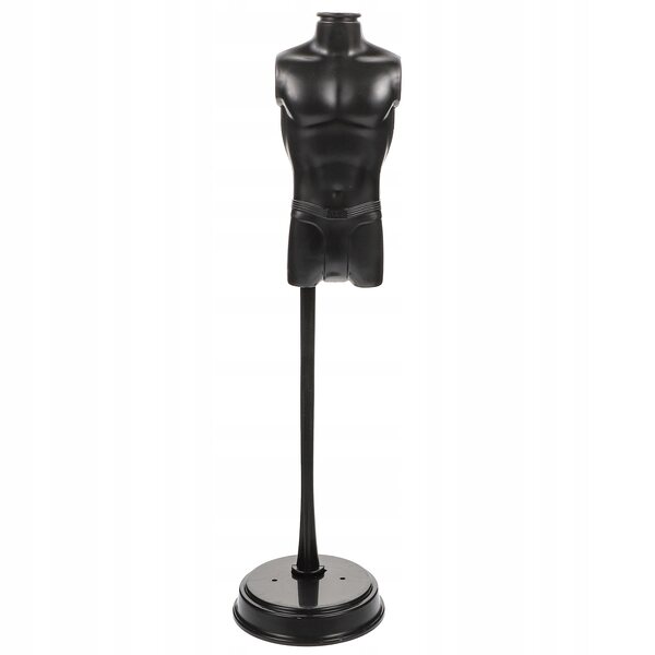 Set 3 espositori abbigliamento per bambole in plastica nera 29 cm