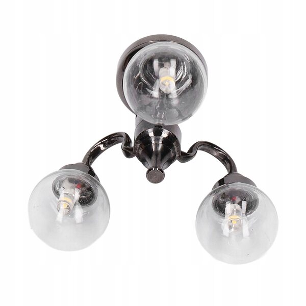 Mini Lampadario Retro 1:12 per Casa delle Bambole con Luci LED