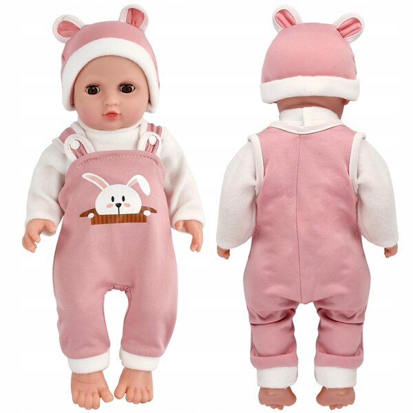 Bekleidungsset mit Hut für 35–45 cm große Stoffpuppen für Kinder ab 3 Jahren