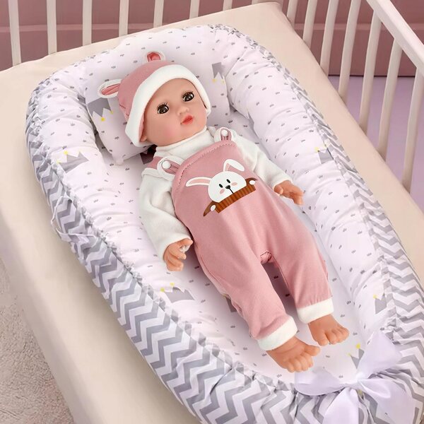 Bekleidungsset mit Hut für 35–45 cm große Stoffpuppen für Kinder ab 3 Jahren