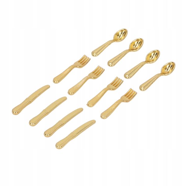 Set 5 Pacchi Miniature Posate 1/12 per Casa delle Bambole - Nozze, Forchette, Cucchiai