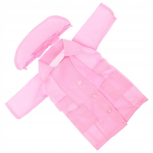 Komplettes Krankenschwester-Kleidungsset für 18-Zoll-Puppen mit rosa Accessoires