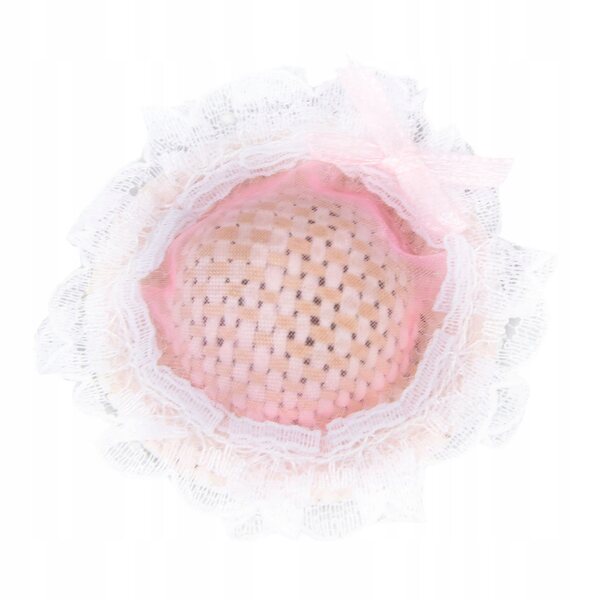 Mini cappello cilindro rosa in scala 1:12 per bambole e collezionismo