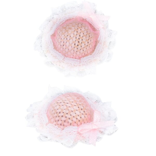 Mini cappello cilindro rosa in scala 1:12 per bambole e collezionismo