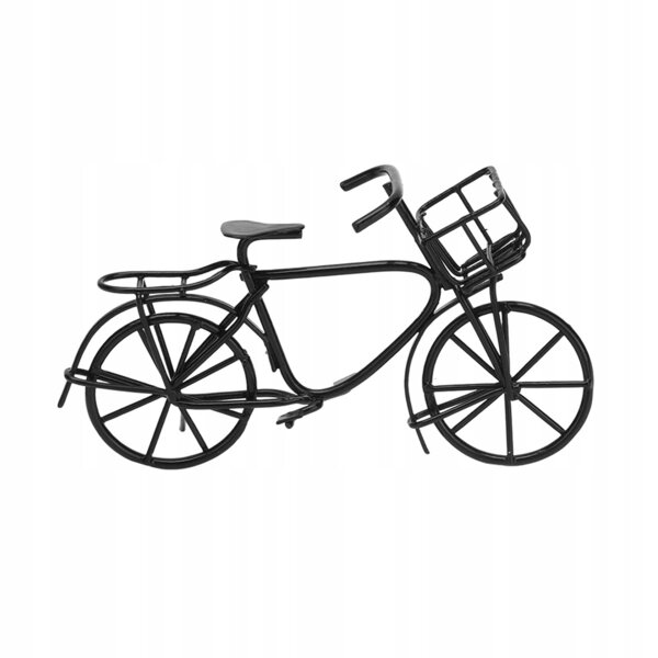 Mini bicicletta in metallo per casa delle bambole 1:12, design realistico e resistente