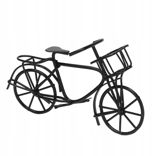 Mini bicicletta in metallo per casa delle bambole 1:12, design realistico e resistente
