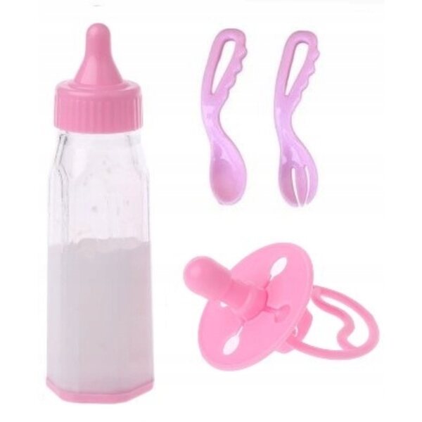 Puppenzubehörset mit magisch verschwindender Milchflasche und Schnuller