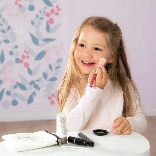 Kinder-Make-up-Set mit Kosmetikkoffer und Spielzubehör für Kinder ab 3 Jahren