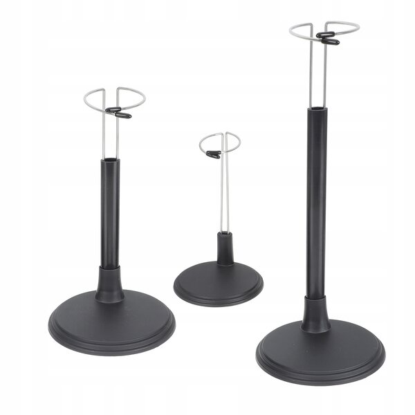 Set 3 Supporti per Bambole Solidi e Colorati in Acciaio Inox e PVC