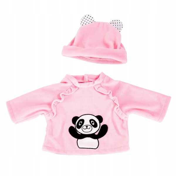 Bayer Design-Kleidungsset für Puppen 33-38 cm rosa und weiße Stoffaccessoires