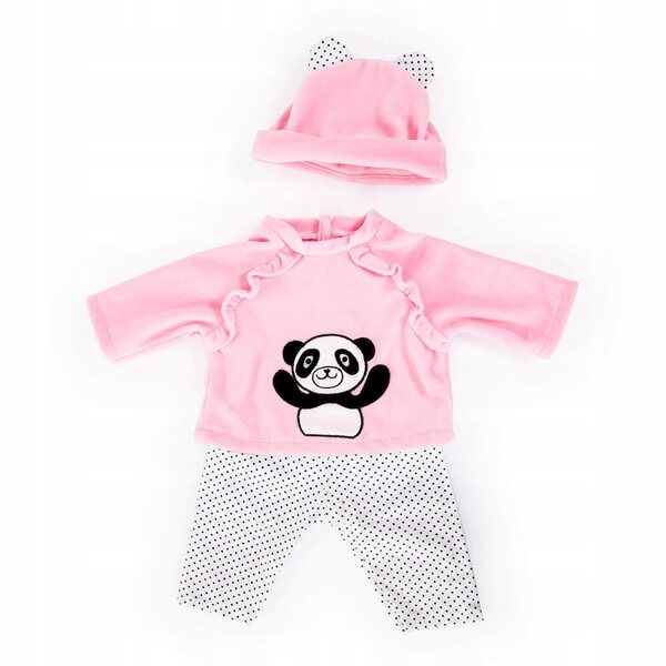 Bayer Design-Kleidungsset für Puppen 33-38 cm rosa und weiße Stoffaccessoires