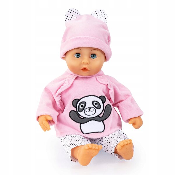 Bayer Design-Kleidungsset für Puppen 33-38 cm rosa und weiße Stoffaccessoires