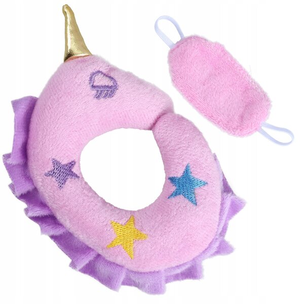 Nackenkissen und Augenmasken-Set für 45 cm große Puppen – dekorative Accessoires