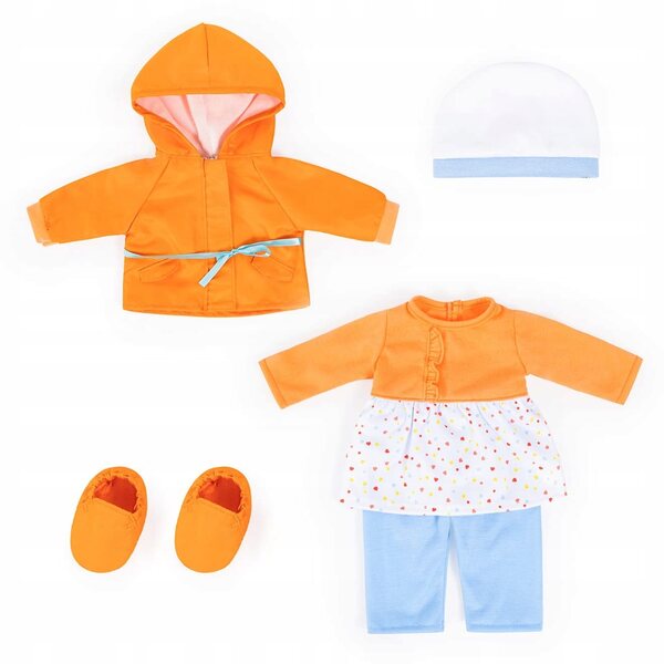 Bayer Design Ubranka für Puppen 38–43 cm, Set aus Kleidung und Stoffzubehör