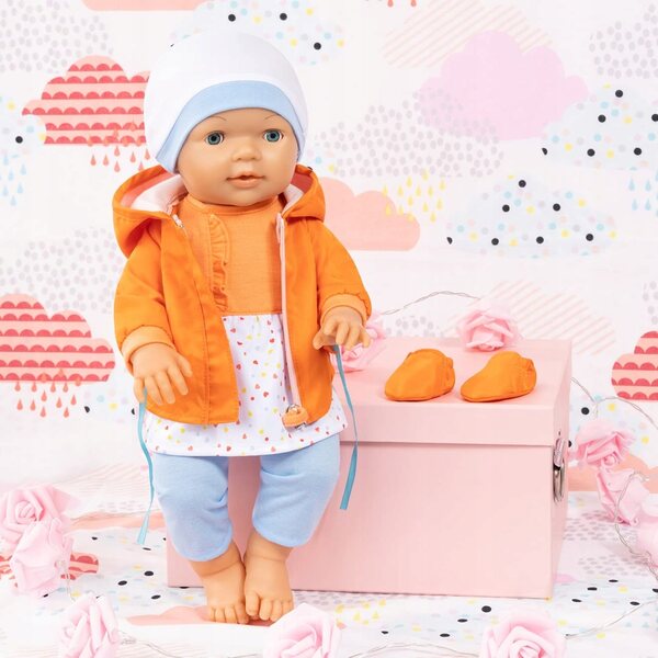 Bayer Design Ubranka für Puppen 38–43 cm, Set aus Kleidung und Stoffzubehör