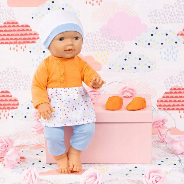 Bayer Design Ubranka für Puppen 38–43 cm, Set aus Kleidung und Stoffzubehör